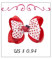 Ncmama аксессуары для волос банты на голову девочек Grosgrain Riibon Hairbows 7 дюймов Большой День Святого Валентина Детские Заколки головные уборы