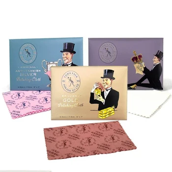 

Jewelry Cleaning Polishing Cloth Silver Gold Platinu Jewellery polish cloth Cleaning Tarnished Cleaner 5pcs