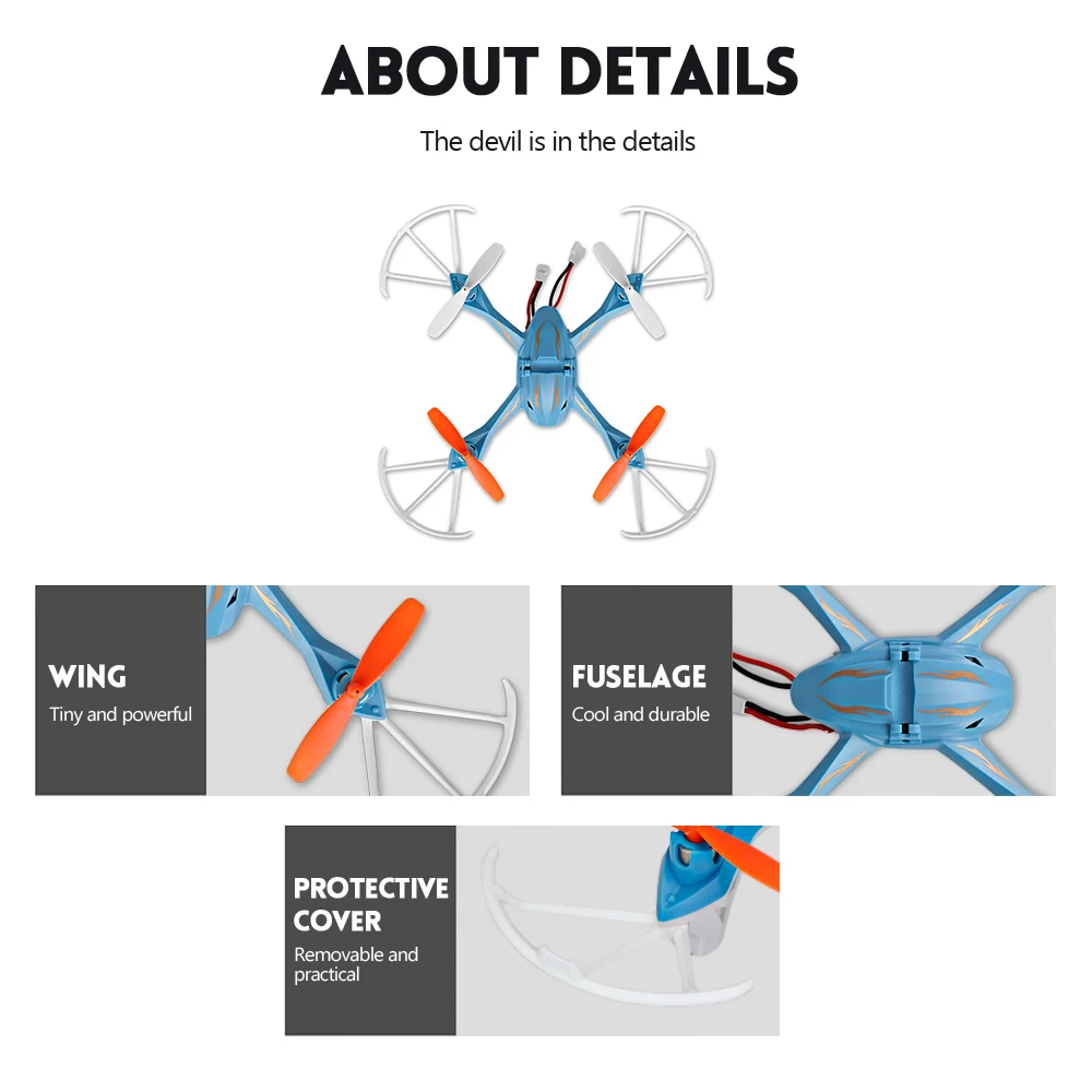 Flytec TY930 RC Quadcopter 2.4G 4CH 6-axis Gyro Headless High Hold Mode 3D Unlimited Flip Drone RTF