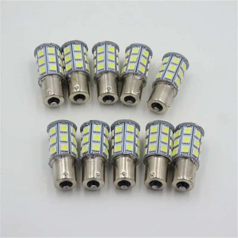 CYAN SOIL BAY 10X 1156 BA15S P21W 5050 27 SMD LED RV Camper Trailer White Bulbs Interior Light ...