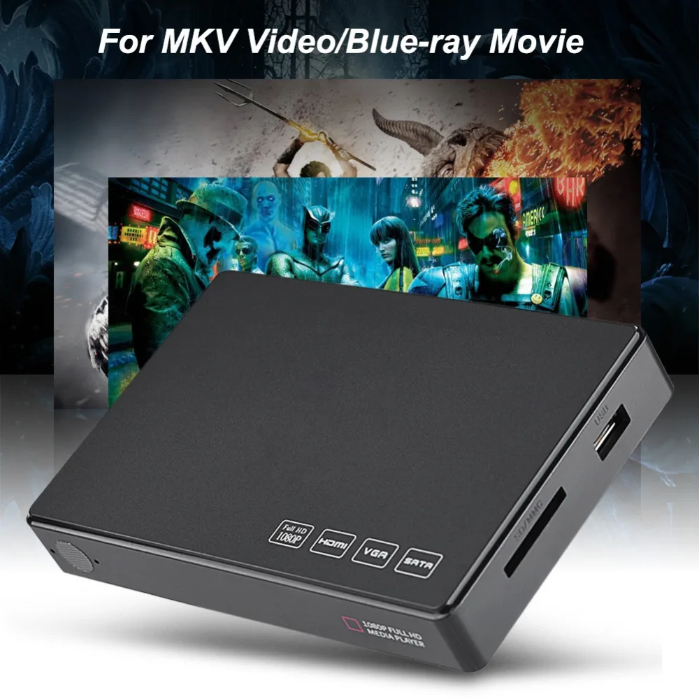 2 5 дюймовый Full HD SATA HDD плеер медиаплеер центр 32 Гб SD/MMC карта стереозвук 1080P видео HDMI