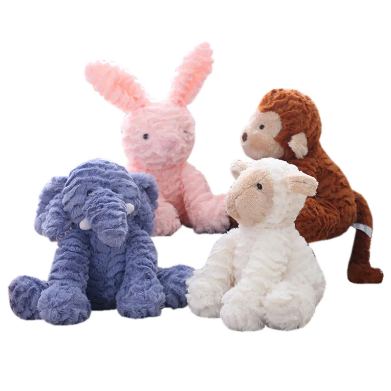 

1pc Cute Plush Toy Forest Animal Elephant /Fox /Rabbit/Sheep/Monkey/Unicorn/Cat Soft stuffed Animal Soft Doll Birthday Gift