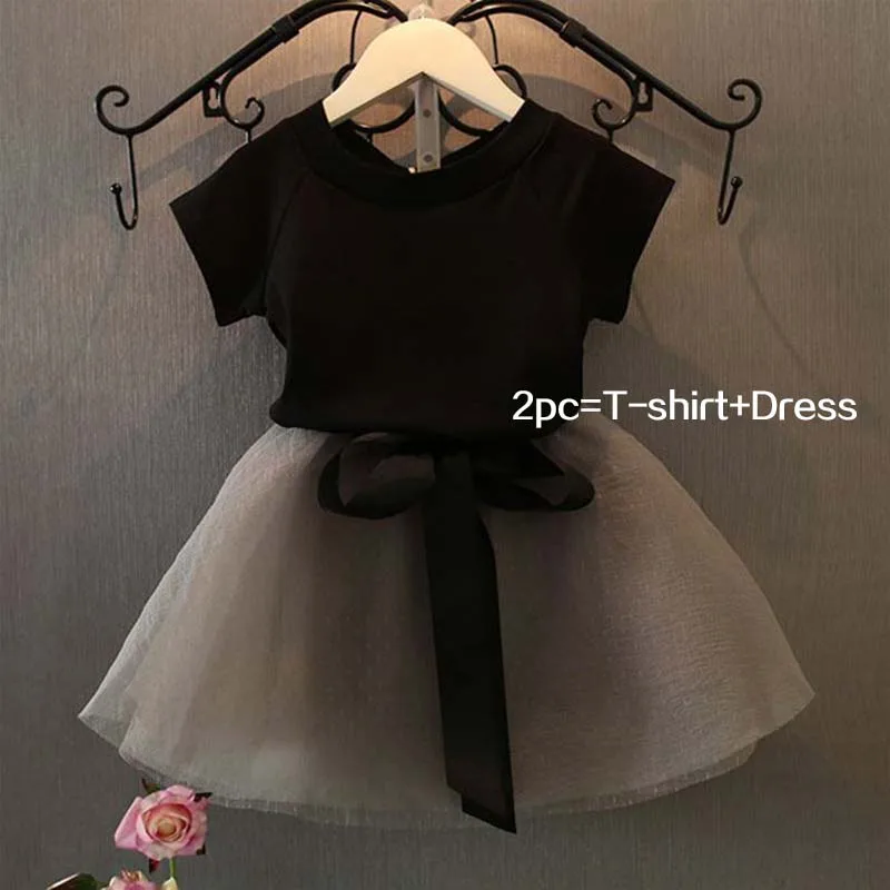Download Age3 8 2Pc=T shirt Dress Summer Baby Girl Clothes Set ...