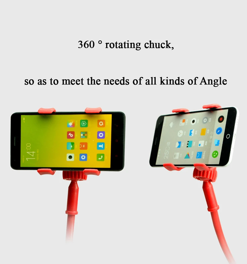 Универсальный вращающийся на 360 градусов Гибкий Длинный рычаг ленивый зажим держателя Телефона Ленивый Кровать планшет автомобильный кронштейн для селфи для iPhone x 7 Xiaomi