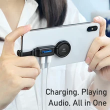 MCDODO 4в1 кольцо держатель аудио адаптер зарядное устройство конвертер для iPhone XS Max X XR 7 8 Plus светодиодный дисплей Разъем для наушников разветвитель