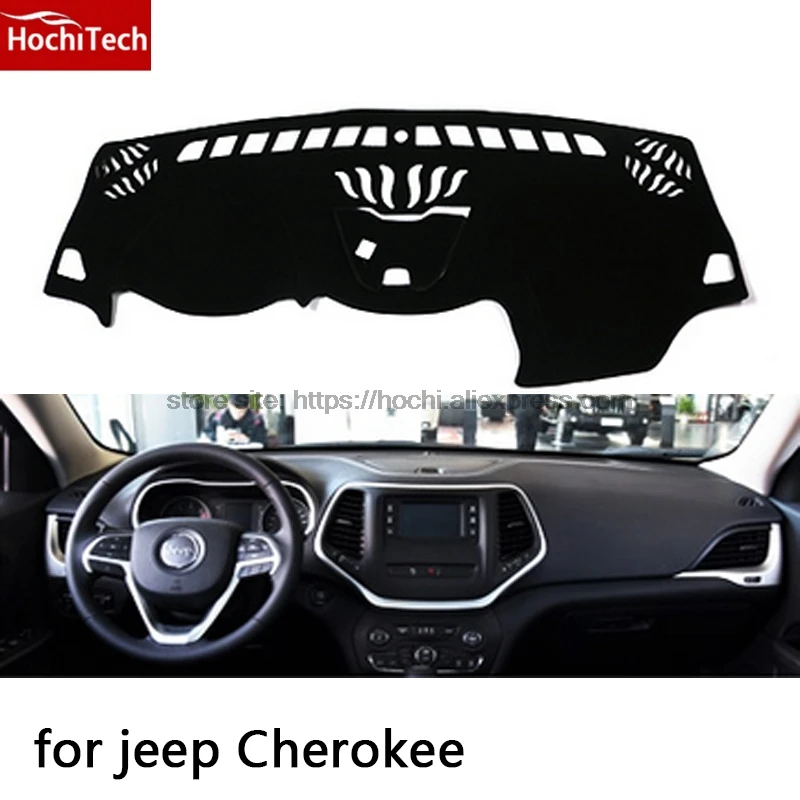 

HochiTech for Jeep Cherokee dashboard mat Protective pad Shade Cushion Photophobism Pad car styling accessories