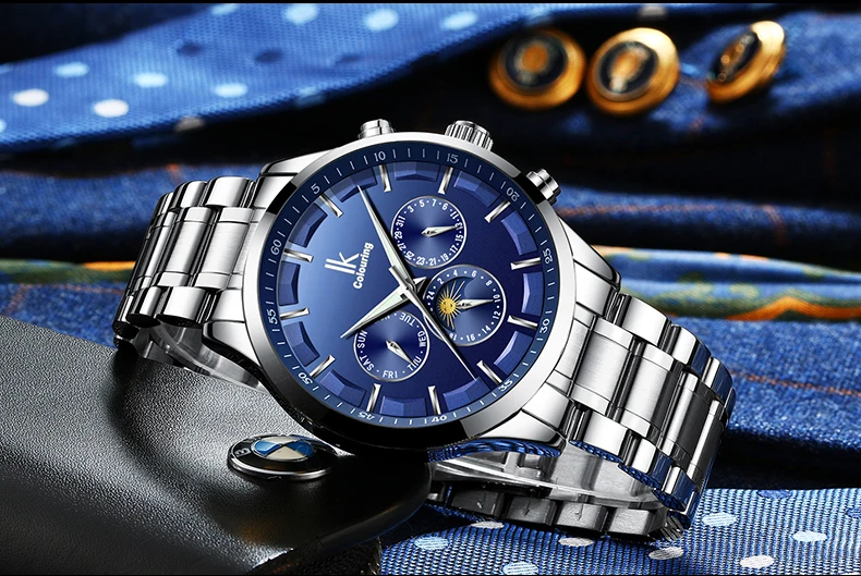 Top Mens Relógios Mecânicos Calendário Relogio masculino de Couro À Prova D' Água 4462