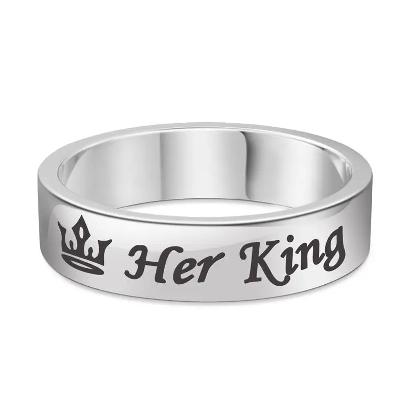 OBSEDE кольца King queen из нержавеющей стали для влюбленных пар, кольца для мужчин и женщин, Романтические Свадебные обручальные модные ювелирные изделия - Цвет основного камня: K 3