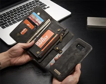 

Caseme Brand For Samsung Galaxy S8 S8Plus Case Genuine Leather Flip Cover For Samsung S 8 Plus S8 Magnetic Wallet Phone Bags