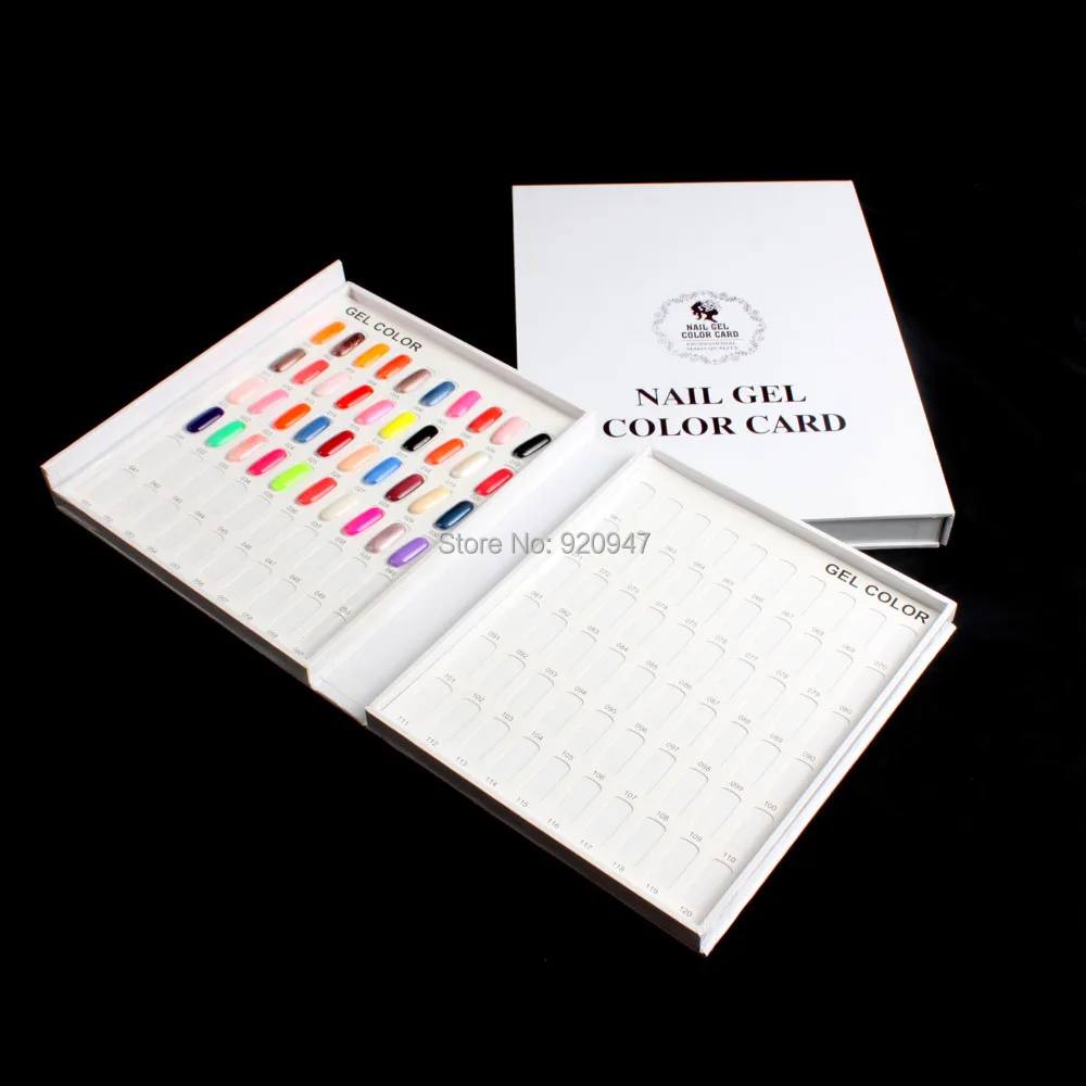 Профессиональный Гель-лак для ногтей дисплей книга диаграмма для дизайна ногтей салонный уход; Ультрафиолетовый гель цветная карта 216 цветов