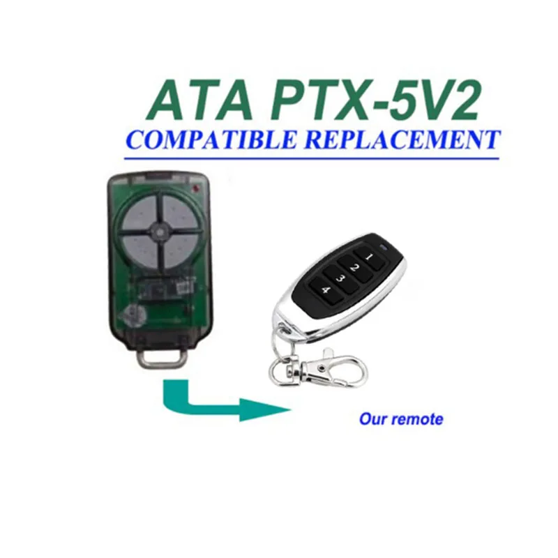 

ATA PTX5 433.92 MHz gate garage door remote control replacement rolling code