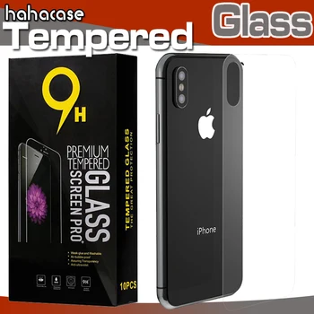 

100pcs Back Tempered Glass Screen Protector 9H Hardness 2.5D For iPhone 11 Pro Max XS XR X 8 7 6 6S Plus Film With Black Package