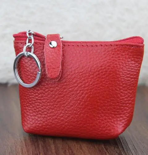 ETya Модный маленький кошелек для девушек, Женский кошелек, кошелек, клатч, короткий мини-кошелек на молнии, держатель для ключей, сумка, чехол - Цвет: Красный
