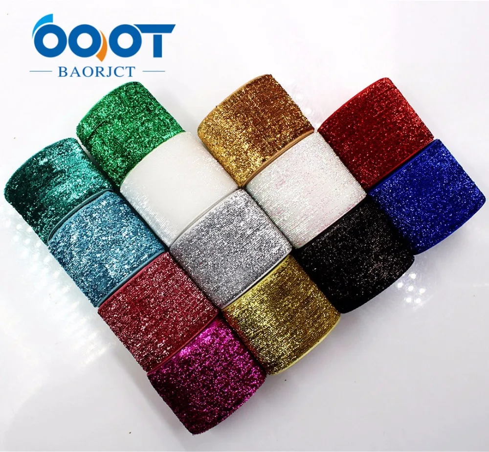 

1801054,38MM 10 yards Shiny rainbow gradient ribbon DIY handmade Hair accessories Material wedding gift wrap decoration