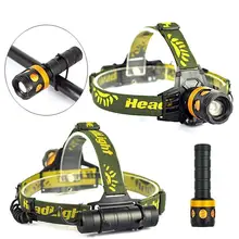 3000lm T6 светодиодный 3in1 налобный фонарь с зумом фары фонарик