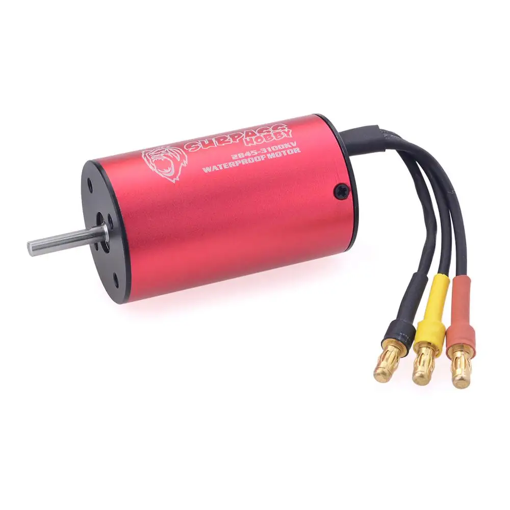 Surpass Hobby 방수 센서리스 브러시리스 모터, 1:12 RC 자동차 모델용, 2845 3100KV, 35A 브러시리스 ESC