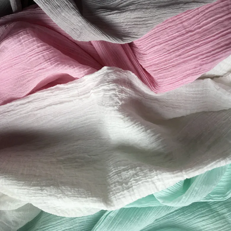 Buy Natural 100 Cotton Gauze Voile Fabric colorful