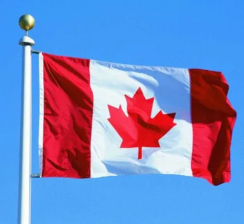 

100% Polyester Canada National flags Size 60x100cm/90x150cm/120x200cm/150x250cm/180x300cm