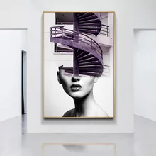купить! Азия Комплекты Гламурная Девушка Современные Wall Art Принт Поп-Арт Картина И Плакат КадрСкролл