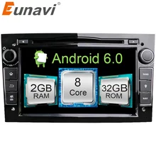 Eunavi HD 1024×600 Octa core 2Din Android 6.1 dvd-плеер автомобиля для Opel Corsa Vectra C D Meriva vivaro Tigra Signum Радио GPS Navi