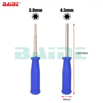 

128.5mm Blue Security Bit 3.8 mm 4.5 mm Hexagon Screwdriver Game bit for Nintendo NGC N64 SFC MD NES SNES Wii Power Repair Tool