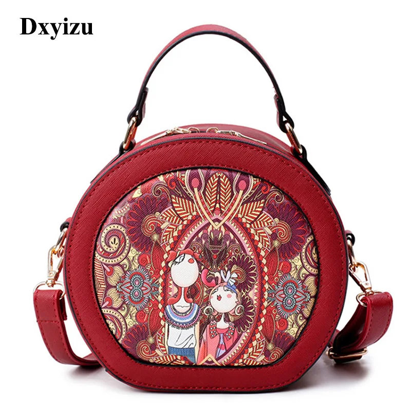 

Brand Forest Circular Bags Crossbody Bags For Women Bag Sac A Main Femme Designer Handbag Lady Hand Bag Fashion Bolsas New 2019