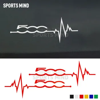 

2 X Sports Mind For FIAT 500 ABARTH Accessories Car Styling Automobiles Vinyl Body Window Trunk Tail Car Sticker Decal