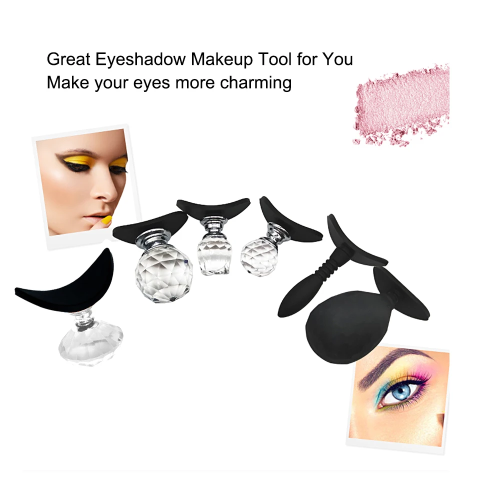 

Lazy Eye Shadow Powder Applicator Slicone Eyeshadow Stamp Crease Eyes Makeup Accessories Beauty Cosmetic Tool