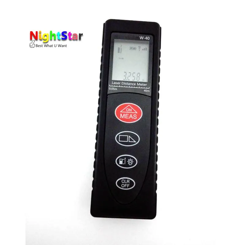 

40m Mini Digital Laser distance meter Rangefinder Range finder Tape measure Area/volume tool / Color Black