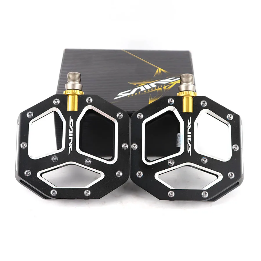 US $116.50 Shimano Saint PDM828 Flat Pedal Shimano genuine goods is Perfect for downhill or freeride mountain bike pedal bike accessories