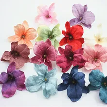 5 шт., искусственная Цветочная Орхидея, цветок, искусственный цветок для свадьбы, украшение для дома, гостиной