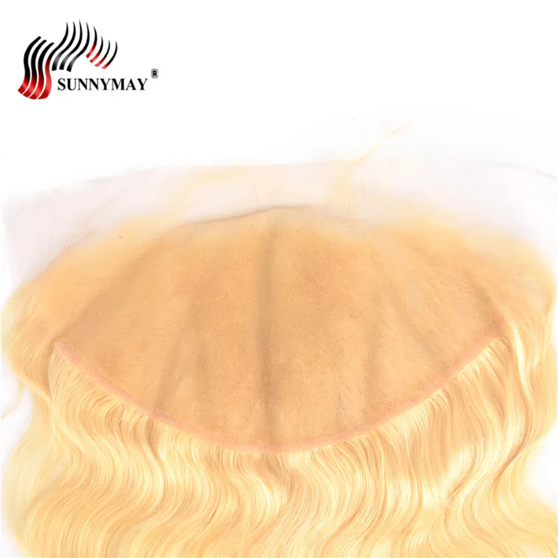Sunnymay 13x6 блонд фронтальная кружевная застежка 613 цветов бразильские натуральные волнистые человеческие волосы с детскими волосами