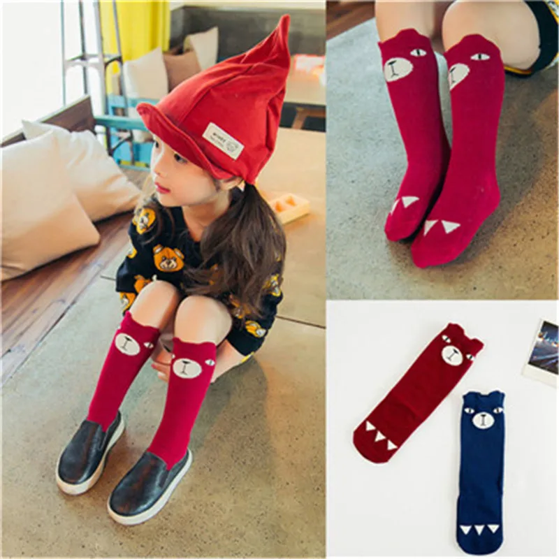 

Children Cartoon Cute Sock Bear Animal Baby Cotton Knee High Leg Socks Cute Socks Boys Girls Children Socks 0-6 Years