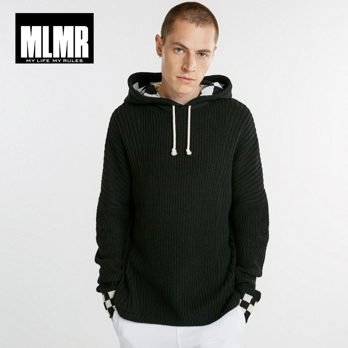 

MLMR JackJones Men's Winter pullover sweaters casual crocheted striped knitted sweater men masculino jersey clothes M|218325506