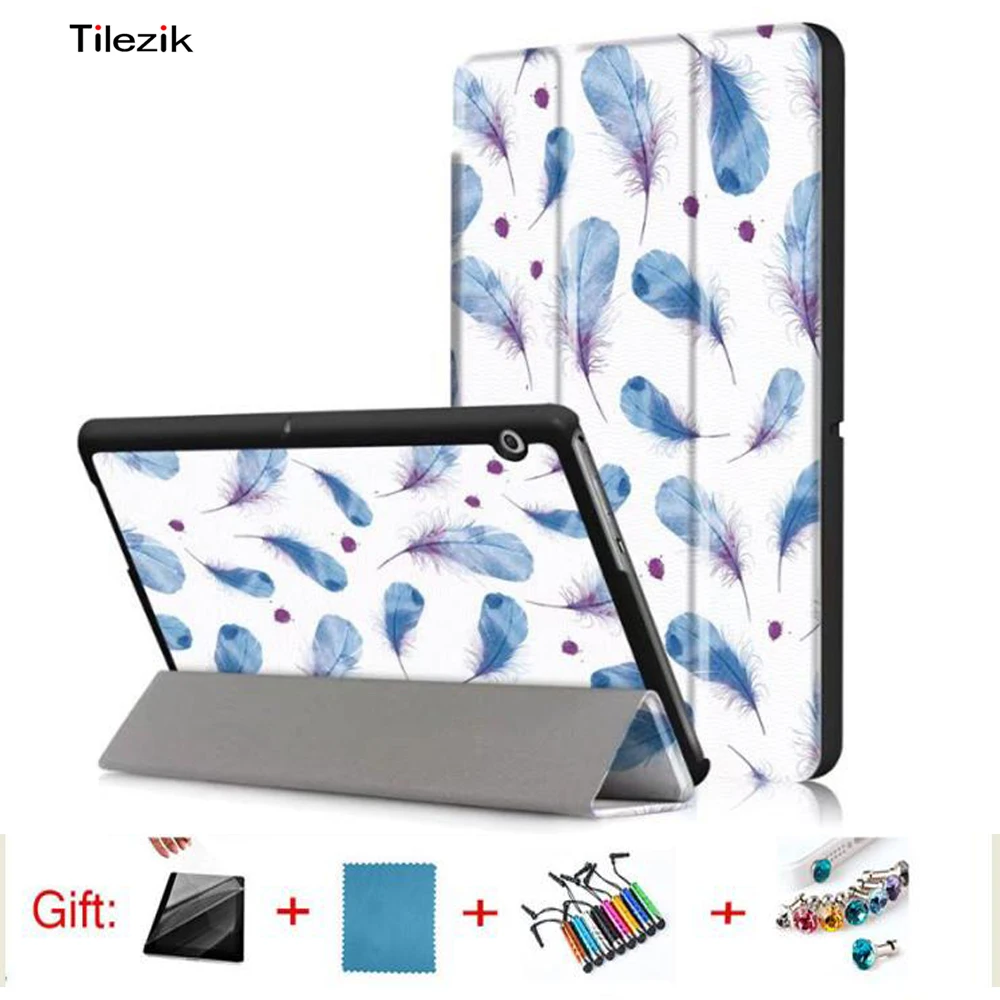 Чехол для huawei MediaPad T3 10 9 6 ''AGS WO9 AGS L09 чехол планшета PC стенд Slim Case t3 0|Чехлы
