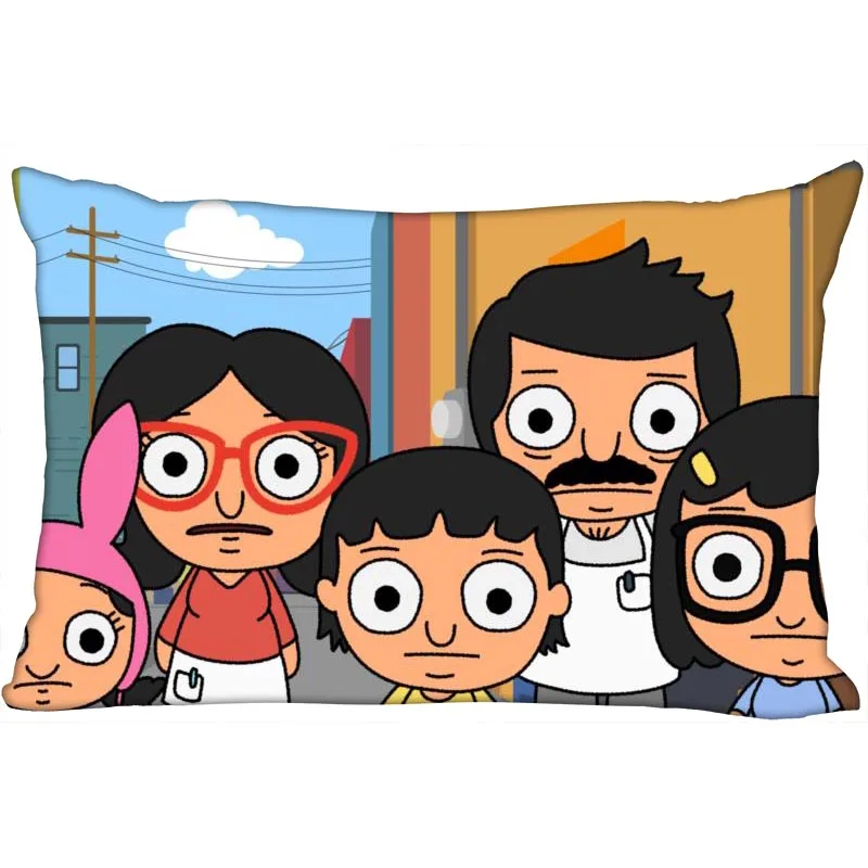 Bobs Burgers наволочка горячая Распродажа прямоугольная декоративная Свадебные наволочки мягкая не выцветает атласная тканевая подушка крышка индивидуальный подарок - Цвет: 5