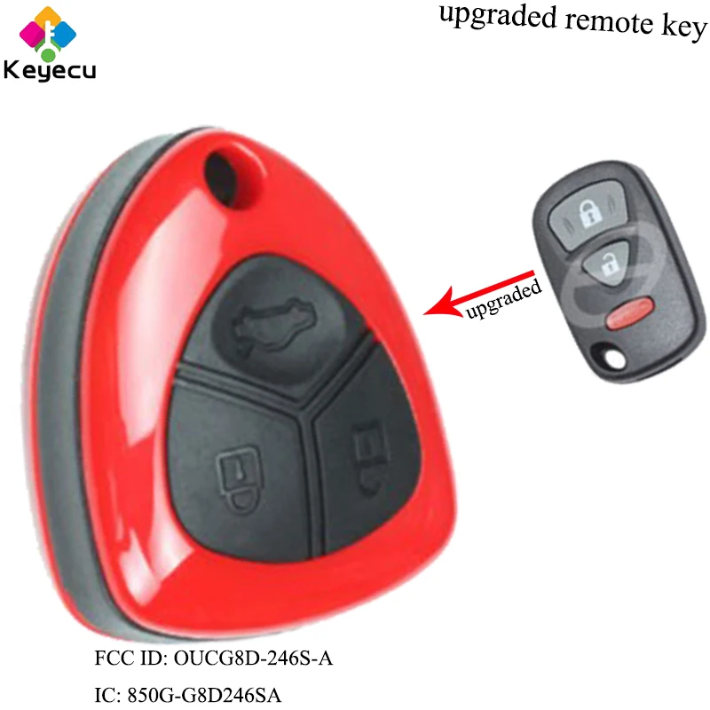 

KEYECU Replacement Upgraded Remote Control Car Key With 3 Buttons & 315MHz - FOB for Suzuki XL7 Grand Vitara Aerio OUCG8D-246S-A