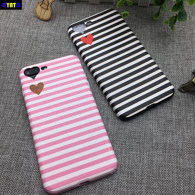 MYSUN Fashion Heart Camera Window cases For iPhone 6s Soft TPU Black Pink Stripe Phone Back Cover 6 6S 7 Plus 8 |