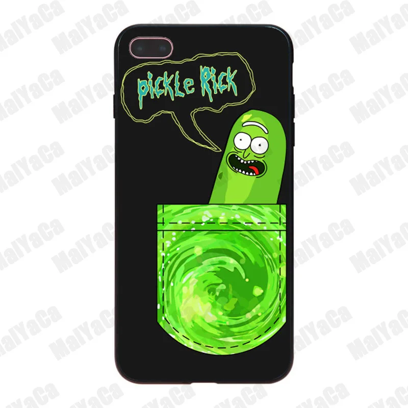 MaiYaCa Rick and Morty Pickle популярный мягкий чехол для iPhone 8 7 6 6S Plus X 10 5 5S SE 5C|Чехлы-накладки| |