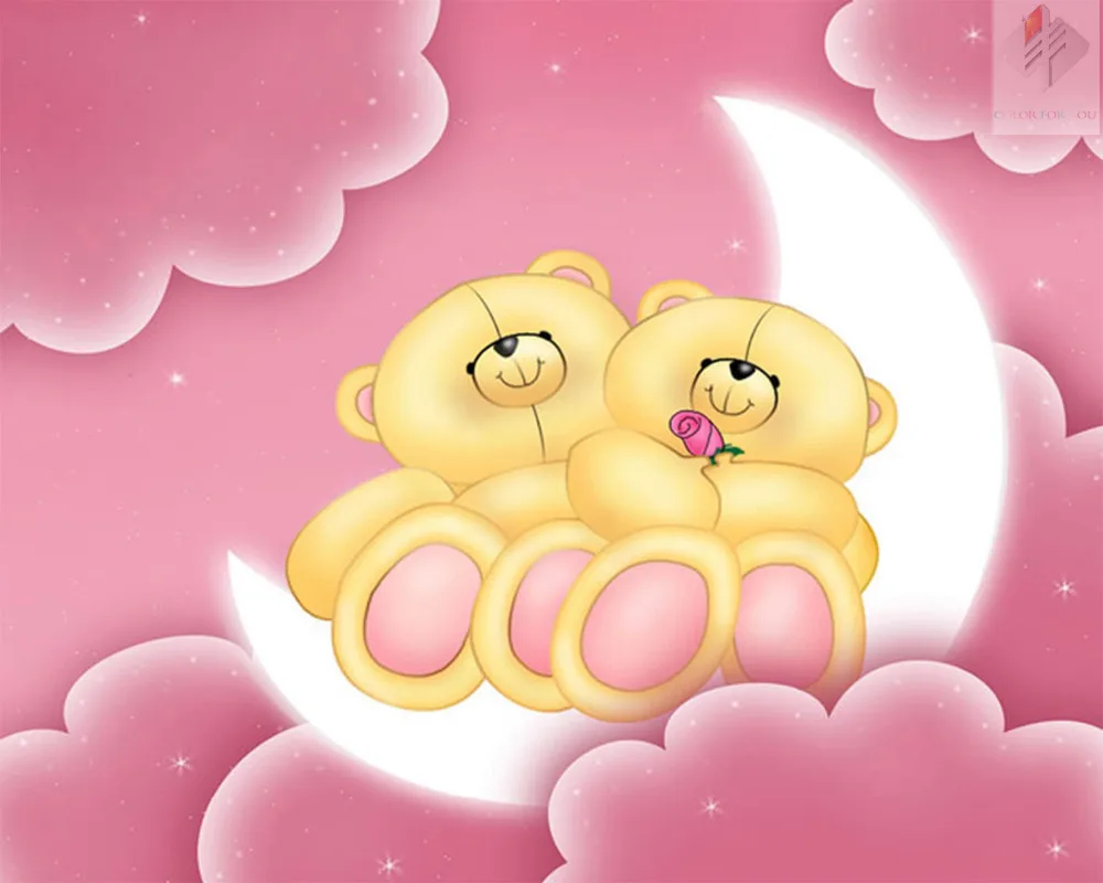 

oneroom Diamond Painting Animal Cartoon Bear Full Square Crystal Mosaic Handicraft Partial Embroidery Needlework Fabric