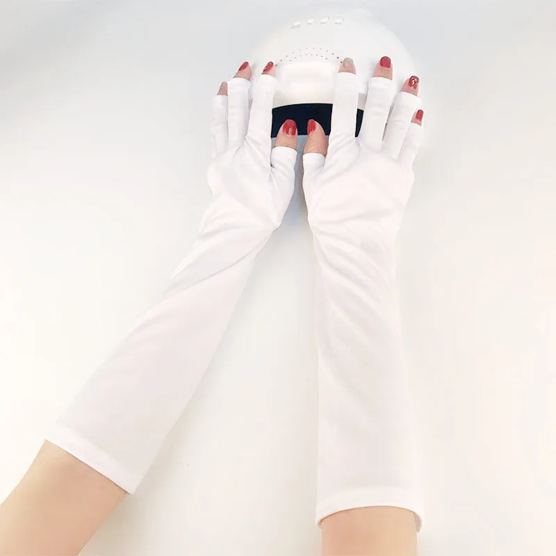1 пара УФ-защитные перчатки для дизайна ногтей Гелевые перчатки с защитой от УФ светодиодный светильник Сушилка радиационная защита инструмент для дизайна ногтей аксессуары для ногтей