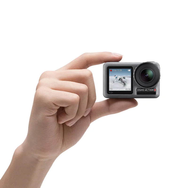 DJI Osmo Экшн-камера с двойным экраном, ручной гиростабилизатор DJI, водонепроницаемая профессиональная камера PK GoPro HERO7 камера