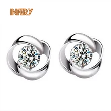 Высококачественные классические серьги с кристаллами в австралийском стиле 925, женские серебряные Серьги Brincos 5Y008