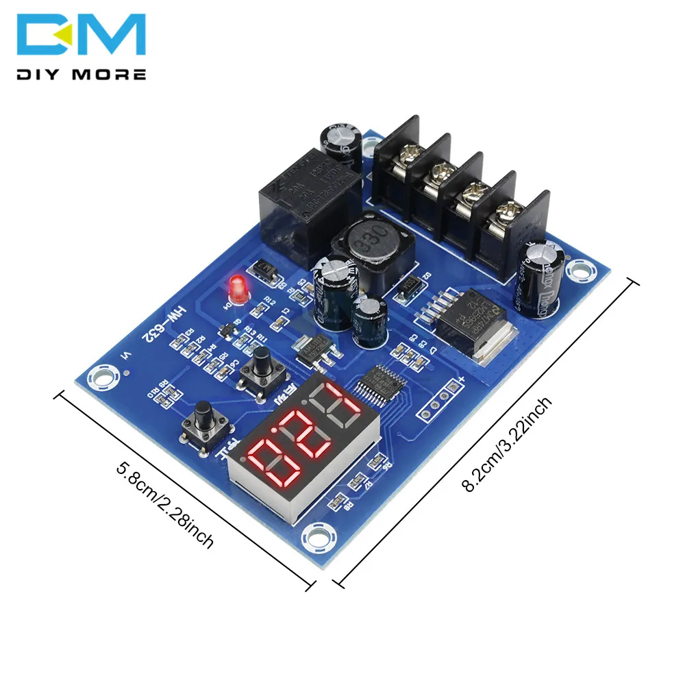 XH-M603 цифровой светодиодный модуль управления зарядкой панель управления переключатель дисплей хранения литиевая батарея зарядное устройство Защитная панель 12-24 В