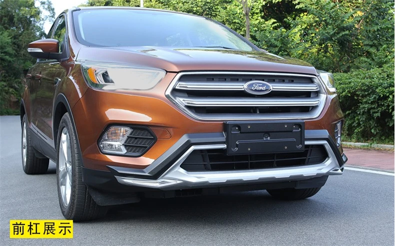 Авто бампер Защита для Ford Kuga ESCAPE. бампер пластина Высокое качество абсолютно ABS Передние+ задние автомобильные аксессуары