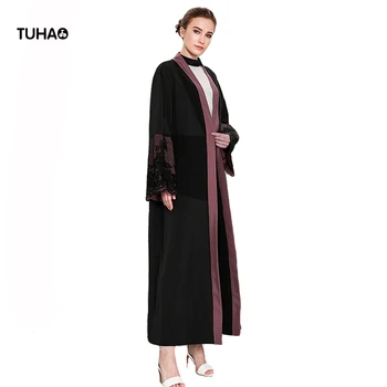 

TUHAO Lace Appliques Casual Trench Coat For Women High Waist Cardigan Robe Femme X Long Coats Fashion Casual Outerwear TB1589