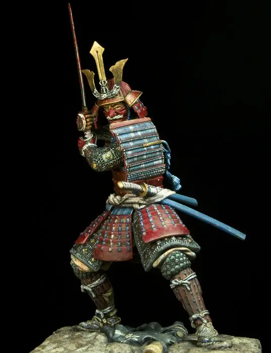 Samurai 16th-17thTin Toy Soldier 75mmMetal Figuresol-75-045 