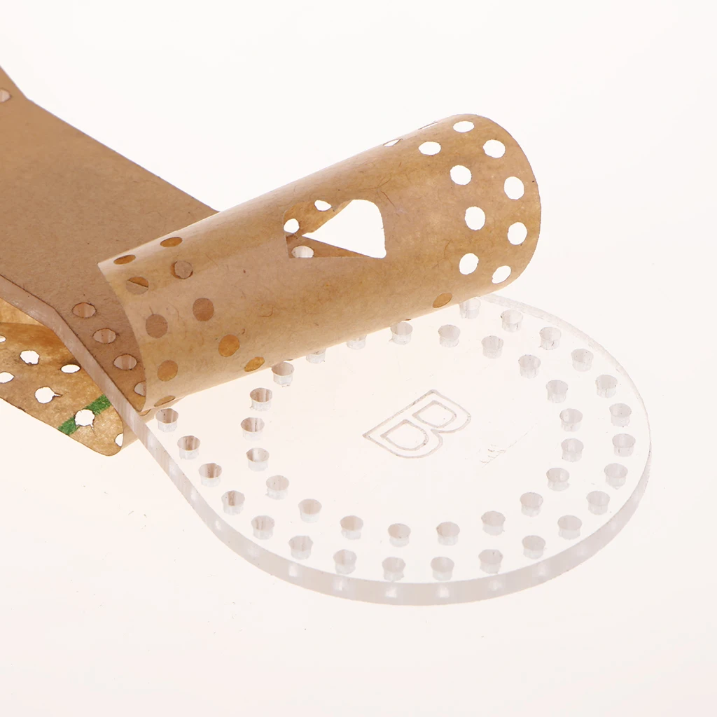 DIY Keychain Leather Craft Acrylic Pendant Patterns Stencil Template Tool