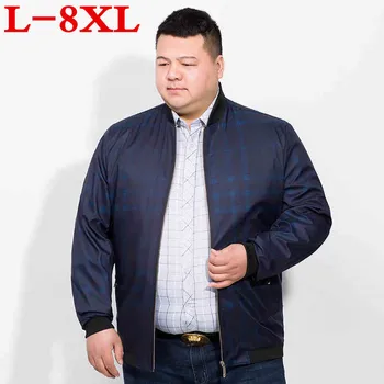 

plus size 8XL 7XL Spring Men's Jackets 2018 New Arrival Men Coats Male Jacket Men Thin Coat Overcoat Brand Male Jacket Autumn