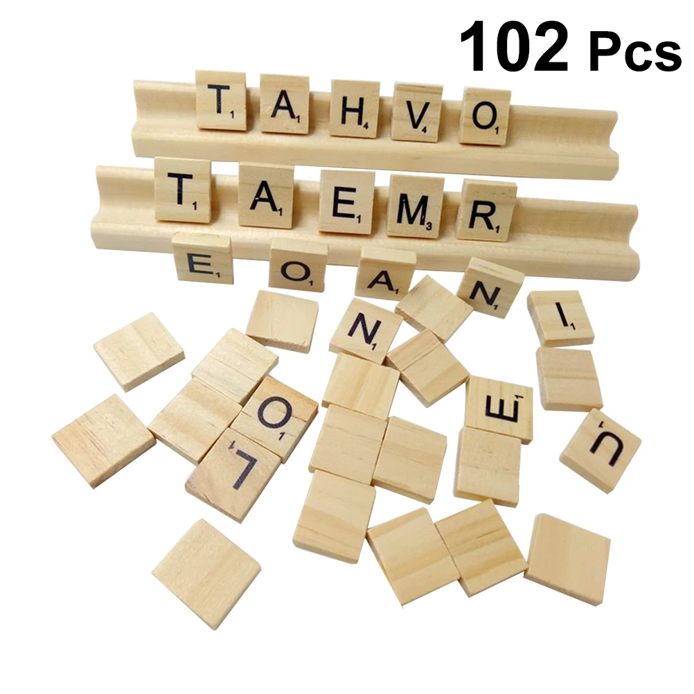102 шт Деревянный Алфавит Забавный креативный обучающий Письмо Игрушка Для Новорожденный ребенок